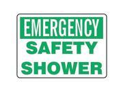 ACCUFORM SIGNS MFSD921VA Safety Shower Sign 7 x 10In GRN WHT AL