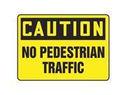 ACCUFORM SIGNS MVHR667VP Caution Sign 10 x 14In BK YEL PLSTC Text