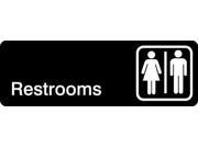 Restroom Sign United Visual Products UVOS1011 3 Hx9 W