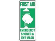First Aid Sign Accuform Signs MFSD996VS 17 Hx7 W