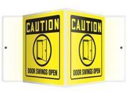 ACCUFORM SIGNS PSP127 Caution Sign 6 x 8 1 2In BK YEL PS ENG
