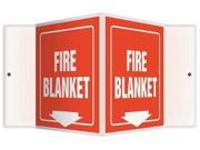 Fire Blanket Sign Accuform Signs PSP621 6 Hx8 1 2 W