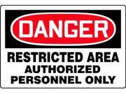 Danger Sign Accuform Signs MADM107VP 24 Hx36 W