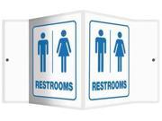 Restroom Sign Accuform Signs PSP630 6 Hx8 1 2 W