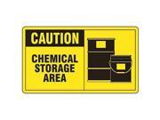 ACCUFORM SIGNS MCHL643VP Caution Sign 7 x 10In BK YEL PLSTC ENG