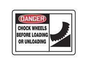 ACCUFORM SIGNS MVHR019VA Danger Sign 10 x 14In R and BK WHT AL