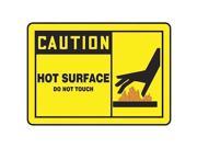 ACCUFORM SIGNS MWLD609VS Caution Sign 10 x 14In R and BK YEL ENG