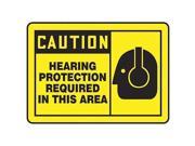 ACCUFORM SIGNS MPPE409VP Caution Sign 10 x 14In BK YEL PLSTC ENG