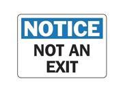 Exit Sign Accuform Signs MADM401VA 7 Hx10 W