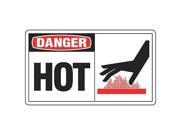 ACCUFORM SIGNS MEQM189VS Danger Sign 7 x 10In R and BK WHT Hot
