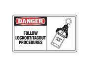 Safety Label Accuform Signs LLKT003VSP 3 1 2 Hx5 W