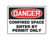 ACCUFORM SIGNS MCSP134VS Danger Sign 10 x 14In R and BK WHT ENG