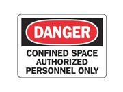 ACCUFORM SIGNS MCSP140VA Danger Sign 7 x 10In R and BK WHT AL ENG
