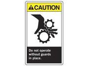 Caution Sign Accuform Signs MRQM603VS 10 Hx7 W