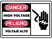 ACCUFORM SIGNS SBMELC079VS Danger Sign 7 x 10In R and BK WHT HV