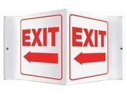 Exit Sign Accuform Signs PSP130 6 Hx8 1 2 W