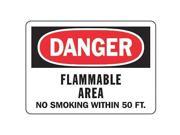 Danger No Smoking Sign Accuform Signs MCHL008VS 7 Hx10 W