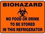 Biohazard Sign Accuform Signs MBHZ506VP 7 Hx10 W