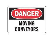ACCUFORM SIGNS MECN002VA Danger Sign 7 x 10In R and BK WHT AL ENG