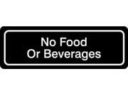 UNITED VISUAL PRODUCTS UVOS1030 Notice Sign 3 x 9In WHT BR ACRYL ENG
