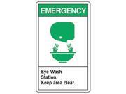 Eye Wash Sign Accuform Signs MRSD905VP 10 Hx7 W