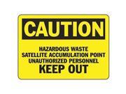 Caution Sign Accuform Signs MCHL645VP 7 Hx10 W