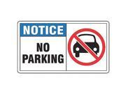 No Parking Sign Accuform Signs MVHR827VS 7 Hx10 W