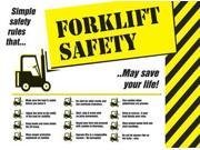 ACCUFORM SIGNS PST754 Safety Poster 18 x 24In FLEX PLSTC ENG