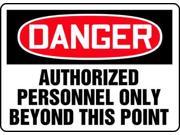 Danger Sign Accuform Signs MADM010VS 10 Hx14 W