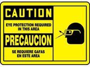 Caution Sign Accuform Signs SBMPPE414MVS 7 Hx10 W
