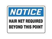 ACCUFORM SIGNS MPPE888VA Notice Sign 10 x 14In BL and BK WHT AL