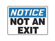 ACCUFORM SIGNS MADM832VA Notice Not An Exit Sign 10 x 14In AL ENG