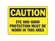 ACCUFORM SIGNS MPPE425VP Caution Sign 10 x 14In BK YEL PLSTC ENG