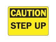 ACCUFORM SIGNS MSTF657VS Caution Sign 10 x 14In BK YEL Step Up