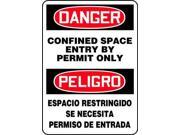 Danger Sign Accuform Signs SBMCSP018VS 14 Hx10 W