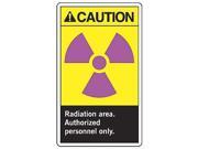 ACCUFORM SIGNS MRAD635VP Radiation Sign 10 x 7In PLSTC ENG SURF