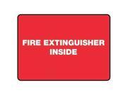 ACCUFORM SIGNS MFXG596VS Fire Extinguisher Sign 7 x 10In WHT R