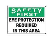 Personal Protection Sign Accuform Signs MPPE929VP 7 Hx10 W