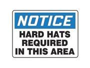 ACCUFORM SIGNS MPPE812VA Notice Sign 10 x 14In BL and BK WHT AL