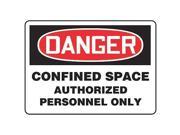 ACCUFORM SIGNS MCSP141VS Danger Sign 10 x 14In R and BK WHT ENG