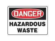 ACCUFORM SIGNS MCHL288VS Danger Sign 7 x 10In R and BK WHT HAZ W