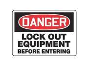 ACCUFORM SIGNS MLKT106VS Danger Security Sign 7 x 10In ENG Text