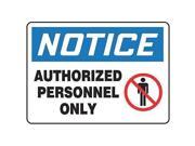ACCUFORM SIGNS MADM866VA Notice Sign 10 x 14In R BL and BK WHT
