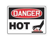 ACCUFORM SIGNS MCHL125VP Danger Sign 10 x 14In R and BK WHT PLSTC