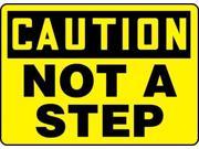 Caution Sign Accuform Signs MSTF647VP 7 Hx10 W
