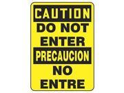 ACCUFORM SIGNS SBMADC600VP Caution Sign 14 x 10In BK YEL PLSTC Text