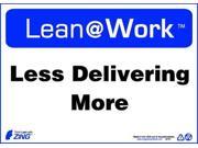 ZING 2181 Lean Processes Sign 10 x 14In ENG Text