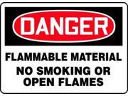 Danger No Smoking Sign Accuform Signs MSMK251VS 7 Hx10 W