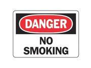 ACCUFORM SIGNS MSMK132VA Danger No Smoking Sign 7 x 10In AL ENG