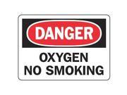 Danger No Smoking Sign Accuform Signs MCHL074VA 7 Hx10 W